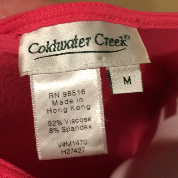 EUC Coldwater Creek bright watermelon color cami. - Picture 2 of 2